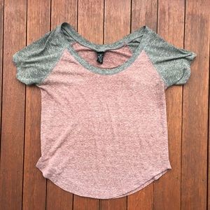 Heathered Baseball Shirt